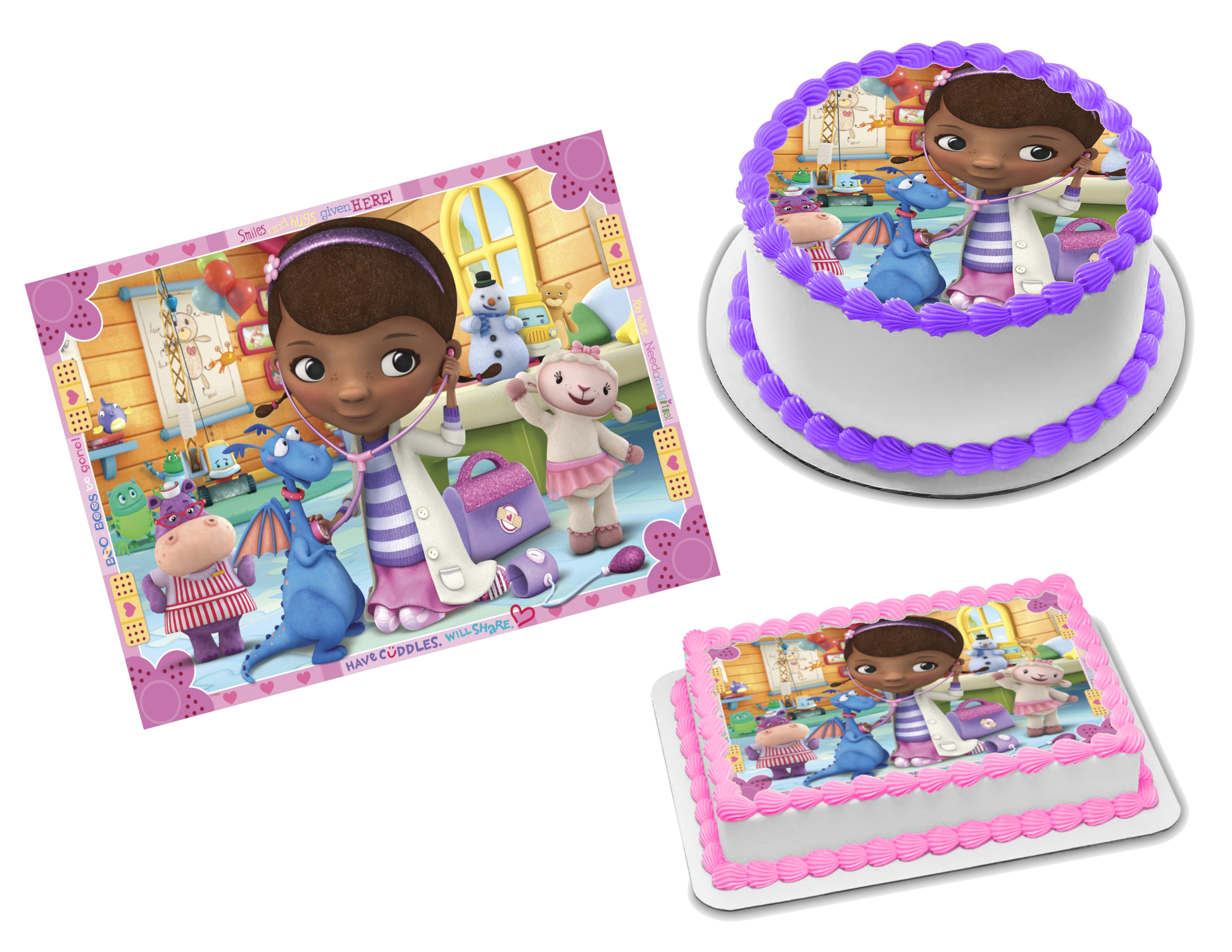 Doc McStuffins Edible Image Frosting Sheet #14 Topper (70+ sizes)