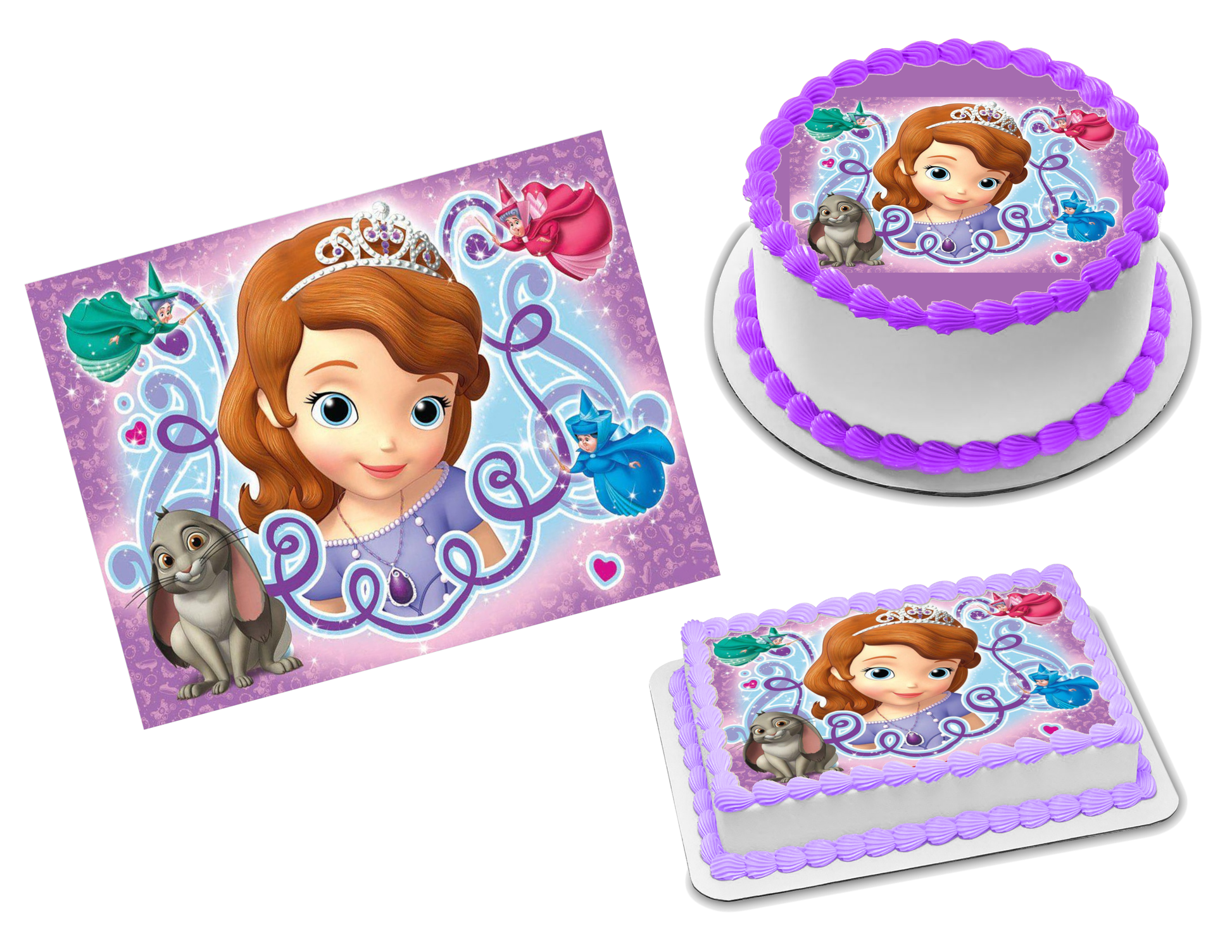 Sofia the First Edible Image Frosting Sheet #15 (70+ sizes)