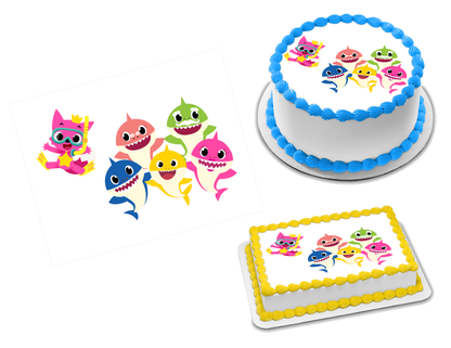 Baby Shark Edible Image Frosting Sheet #15 Topper (70+ sizes)