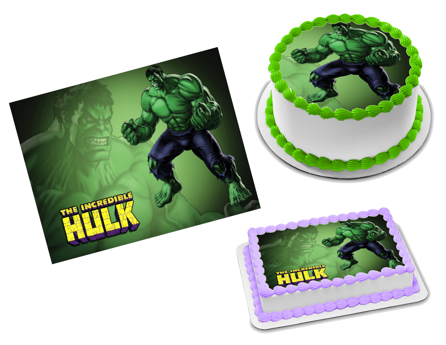 Hulk Edible Image Frosting Sheet #15 (70+ sizes) – Sweet Custom Creations