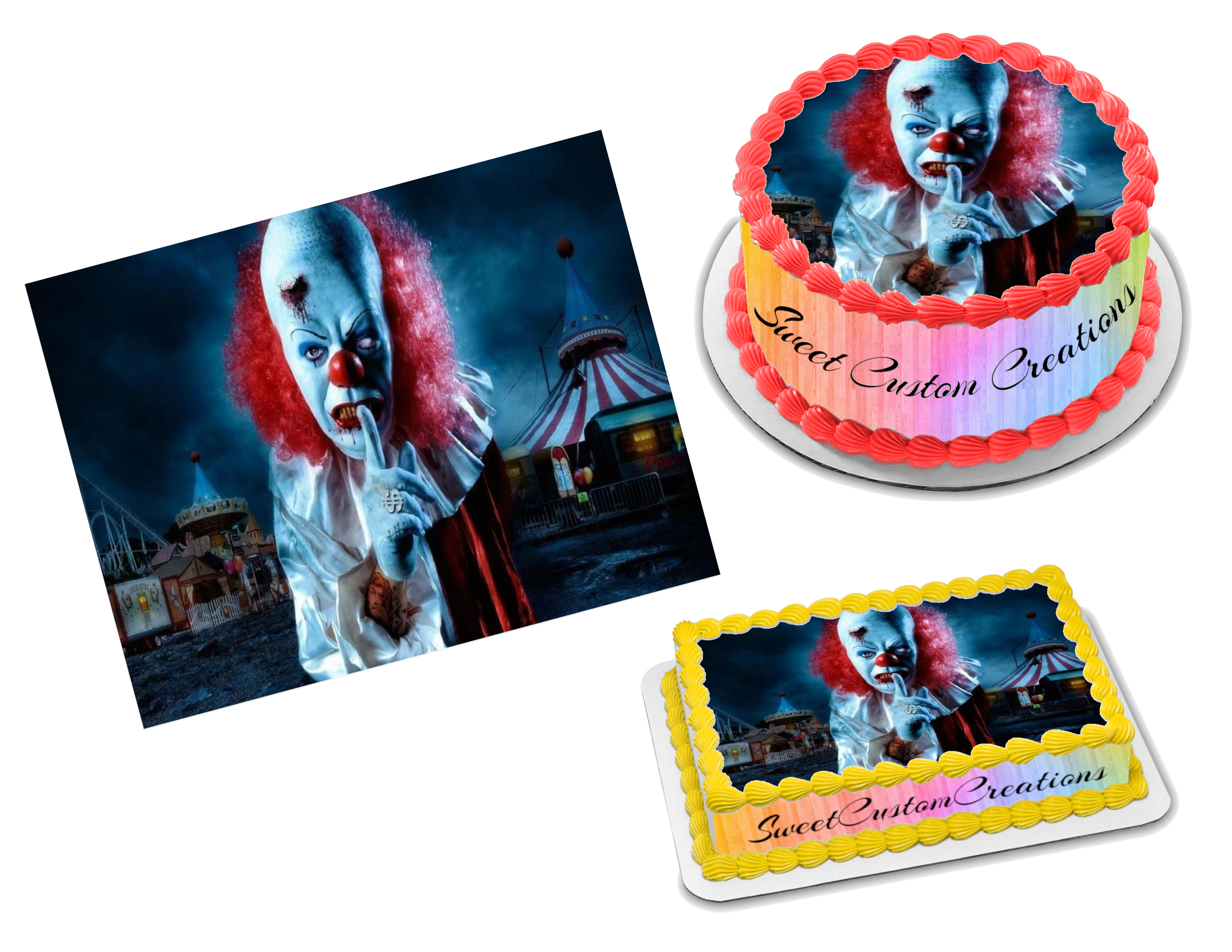 Pennywise and Bendy cake for... - A Fondant Memory by Nicola | Facebook