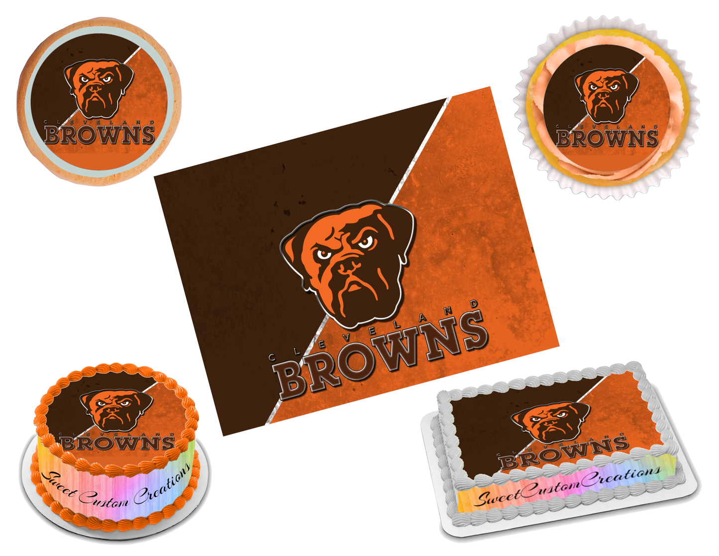 Cleveland Browns Edible Image Frosting Sheet #15 Topper (70+ sizes)