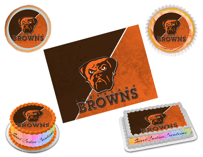 Cleveland Browns Edible Image Frosting Sheet #15 Topper (70+ sizes)