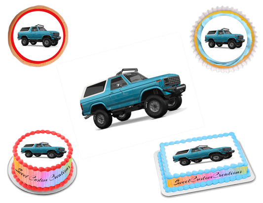 Ford Bronco Edible Image Frosting Sheet #15 (70+ sizes)