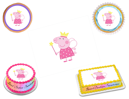 Peppa Pig Edible Image Frosting Sheet #15 (70+ sizes)