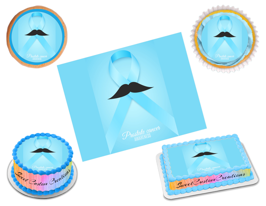 Prostate Cancer Awareness Edible Image Frosting Sheet #15 (70+ sizes)