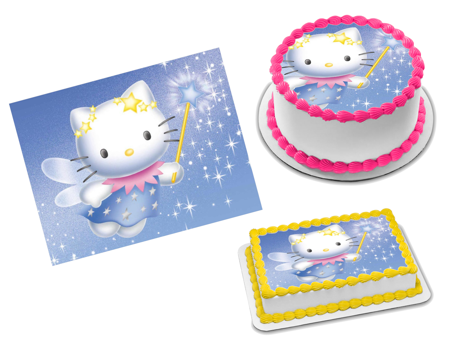Hello Kitty Edible Image Frosting Sheet #17 (70+ sizes)