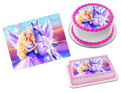 Barbie Edible Image Frosting Sheet #17 Topper (70+ sizes)