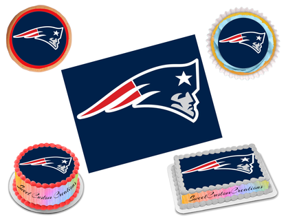 New England Patriots Edible Image Frosting Sheet #17 (70+ sizes)