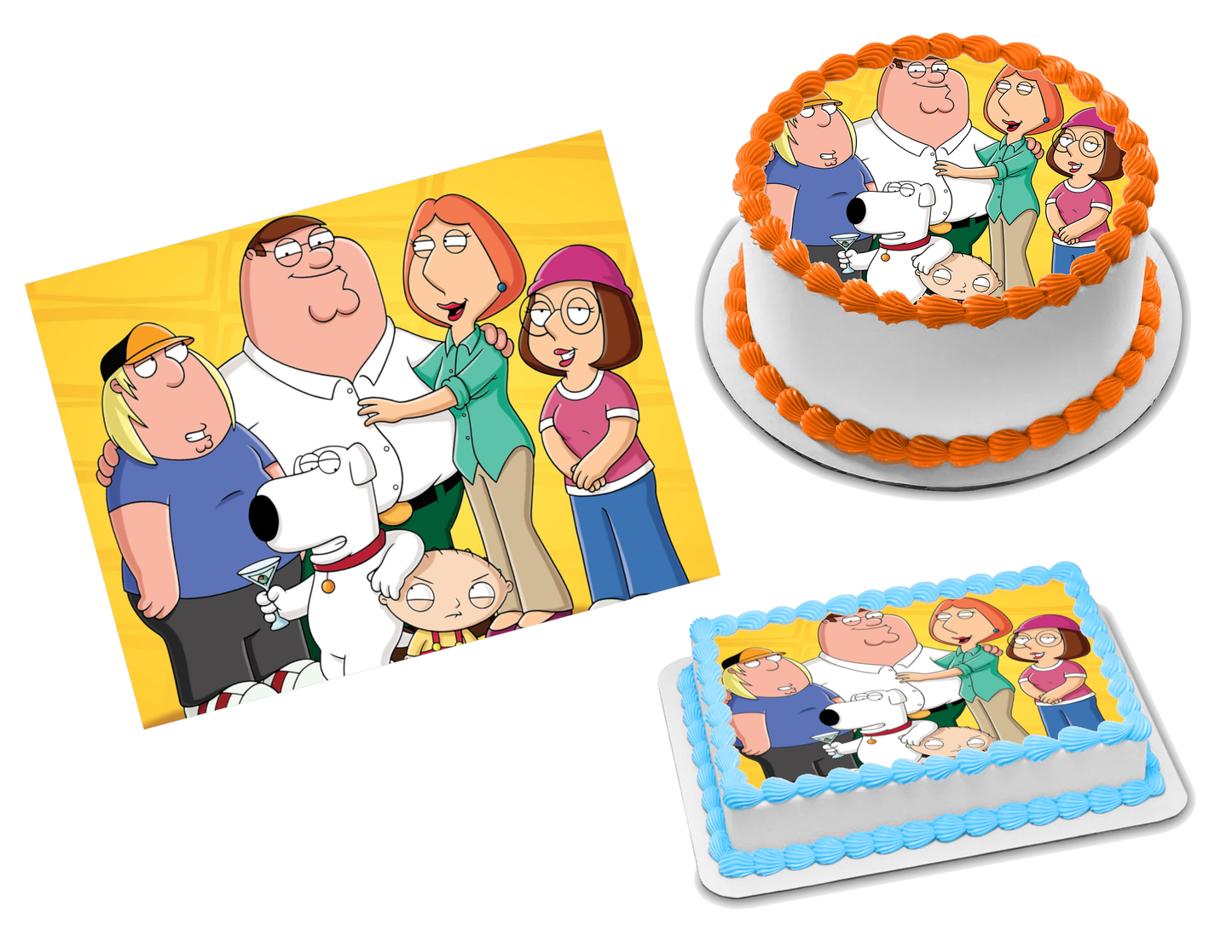 Family Guy Edible Image Frosting Sheet #18 Topper (70+ sizes)