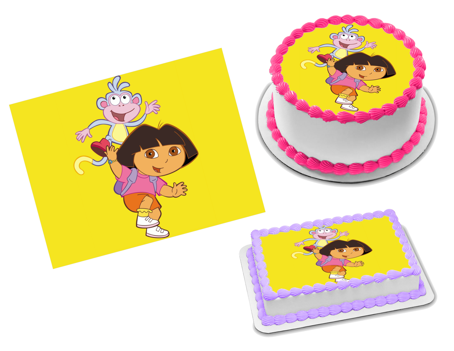 Dora the Explorer Edible Image Frosting Sheet #19 Topper (70+ sizes)