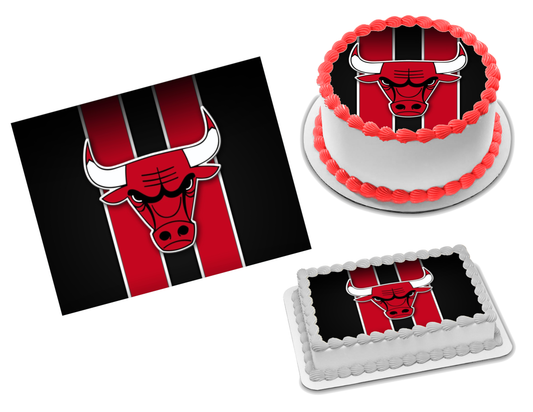 Chicago Bulls Edible Image Frosting Sheet #19 Topper (70+ sizes)