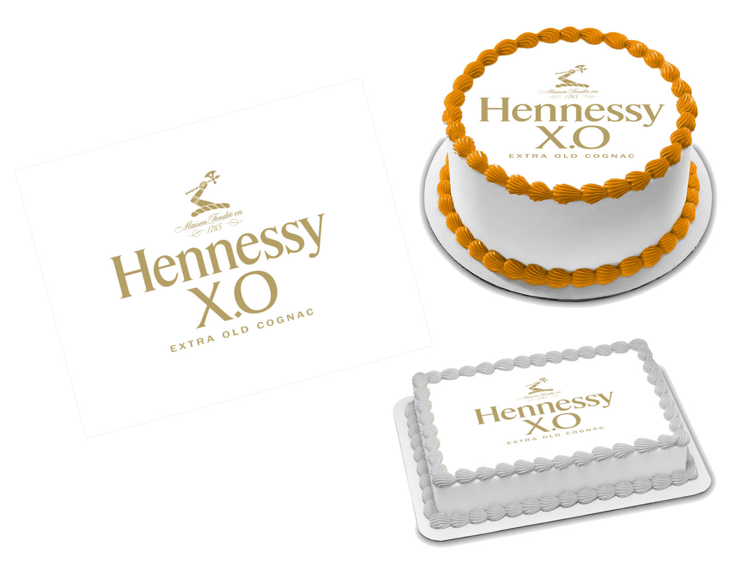 Hennessy XO Edible Image Frosting Sheet #19 (70+ sizes)