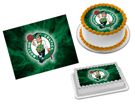 Boston Celtics Edible Image Frosting Sheet #19 Topper (70+ sizes)