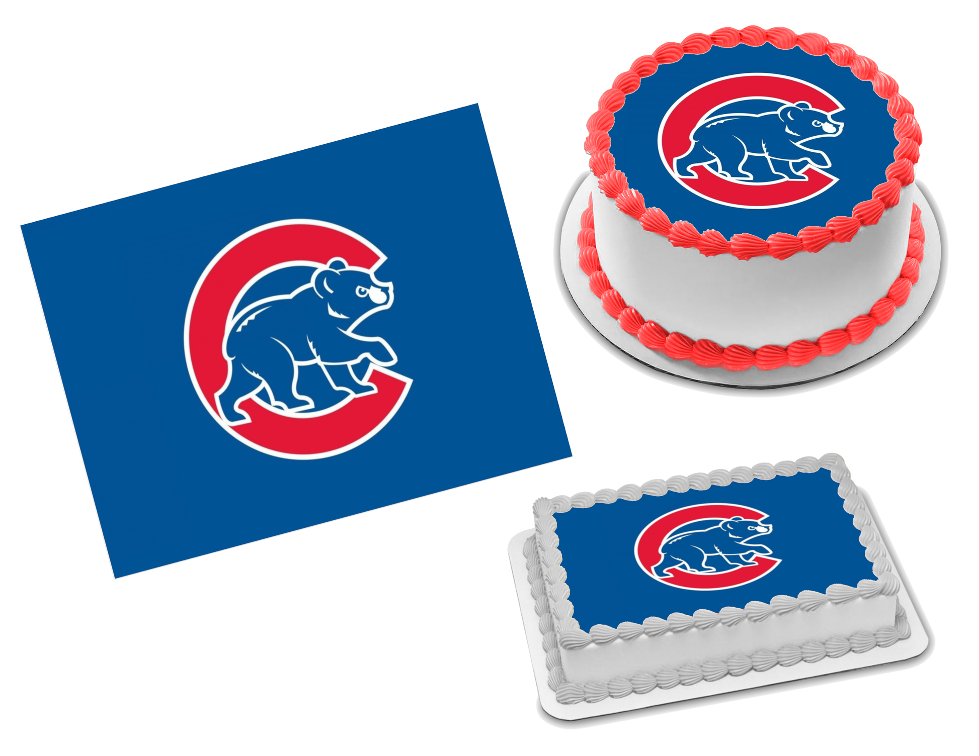 Chicago Cubs Edible Image Frosting Sheet #19 Topper (70+ sizes)
