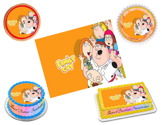 Family Guy Edible Image Frosting Sheet #1 Topper (70+ sizes)