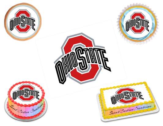 Ohio State Buckeyes Edible Image Frosting Sheet #1 Topper (70+ sizes)