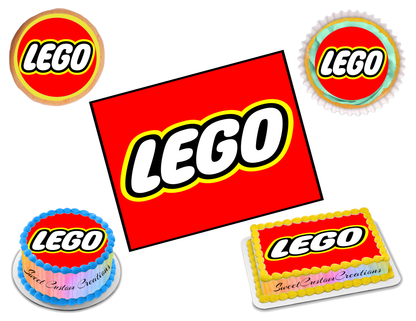 Legos Logo Edible Image Frosting Sheet #1 (70+ sizes)