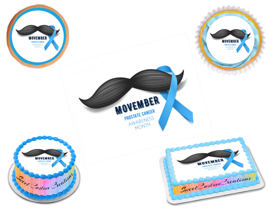 Prostate Cancer Awareness Edible Image Frosting Sheet #1 (70+ sizes)