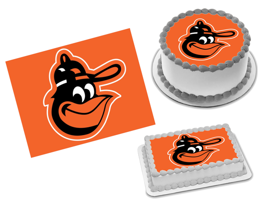 Baltimore Orioles Edible Image Frosting  Sheet #1Z Topper (70+ sizes)