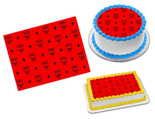 MCM Red Edible Image Frosting Sheet #2 (70+ sizes)