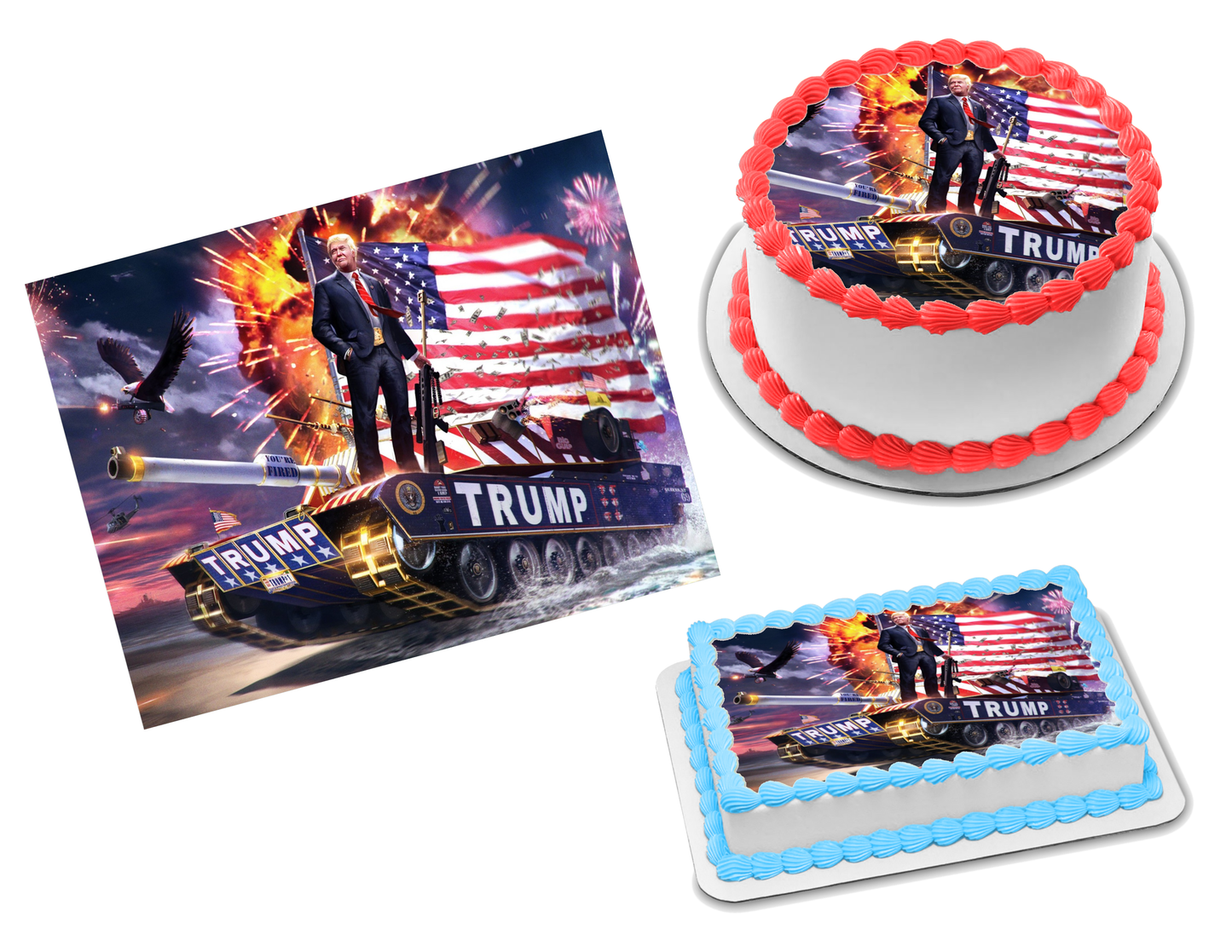 President Donald Trump Edible Image Frosting Sheet #2 (70+ sizes)