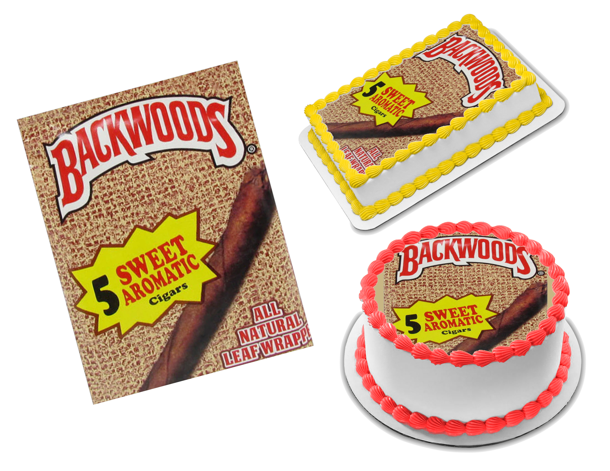 Backwoods Edible Image Frosting Sheet #2 Topper (70+ sizes)