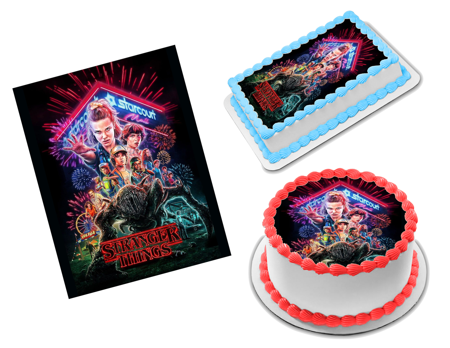 Stranger Things Edible Image Frosting Sheet #2 (70+ sizes)