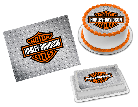Harley Davidson Edible Image Frosting Sheet #2 (70+ sizes)