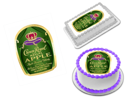 Crown Royal Apple Edible Image Frosting Sheet #2 Topper (70+ sizes)