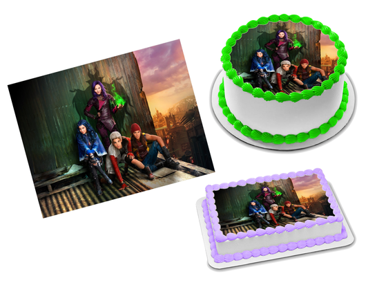 Descendants Edible Image Frosting Sheet #2 Topper (70+ sizes)