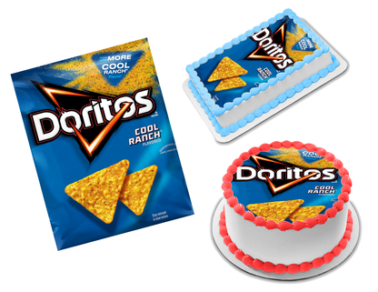 Doritos Cool Ranch Chips Edible Image Frosting Sheet #2 Topper (70+ sizes)