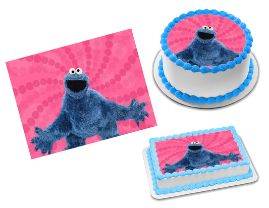 Cookie Monster Edible Image Frosting Sheet #2 Topper (70+ sizes)