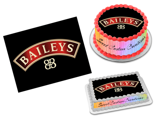 Baileys Edible Image Frosting Sheet #2 Topper (70+ sizes)