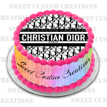 Christian Dior Edible Image Frosting Sheet #20 Topper (70+ sizes)