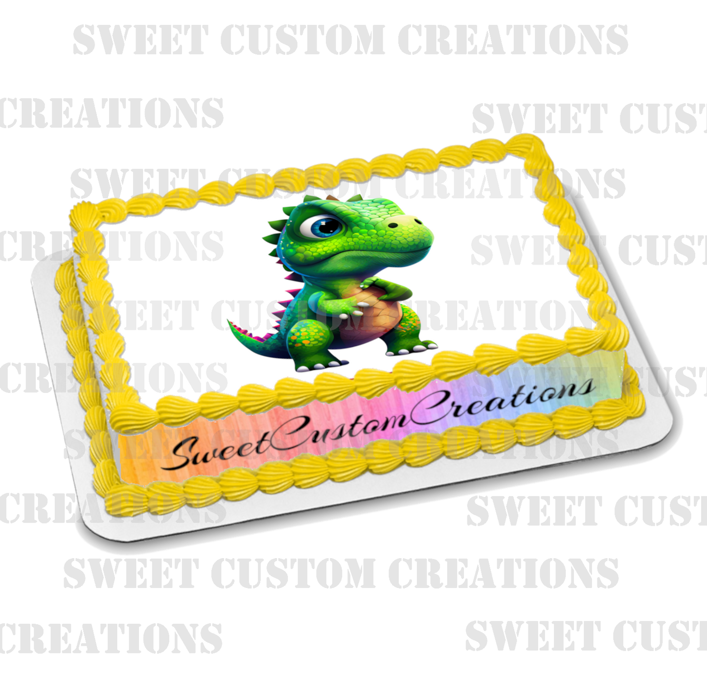 Dinosaur Edible Image Frosting Sheet #20 Topper (70+ sizes)