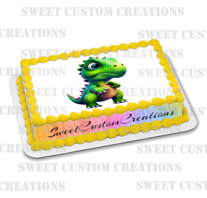 Dinosaur Edible Image Frosting Sheet #20 Topper (70+ sizes)