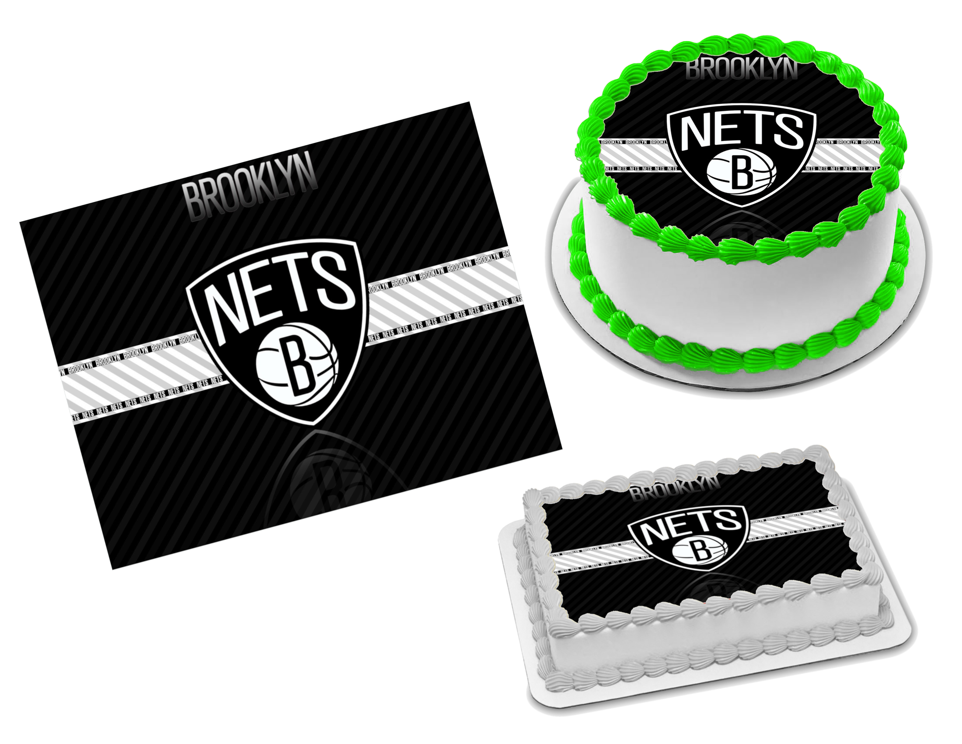 Brooklyn Nets Edible Image Frosting Sheet #20 Topper (70+ sizes)
