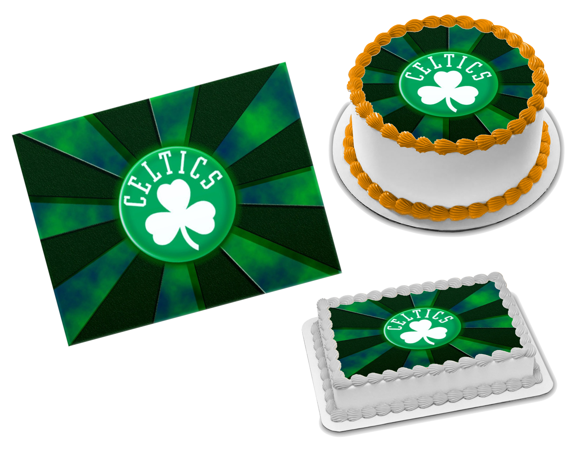 Boston Celtics Edible Image Frosting Sheet #20 Topper (70+ sizes)