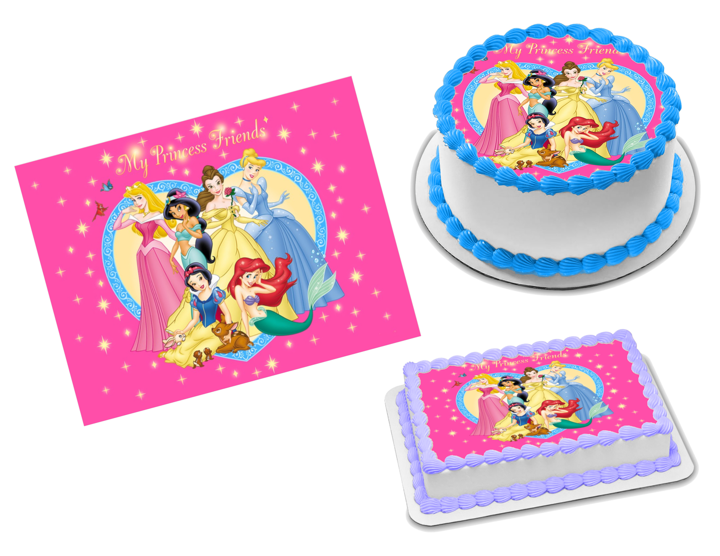 Disney Princess Edible Image Frosting Sheet #20 Topper (70+ sizes)