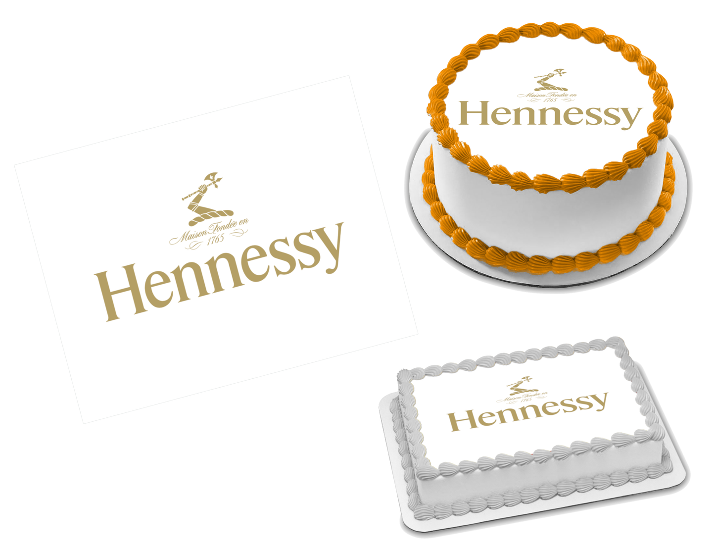 Hennessy Edible Image Frosting Sheet #20 (70+ sizes)