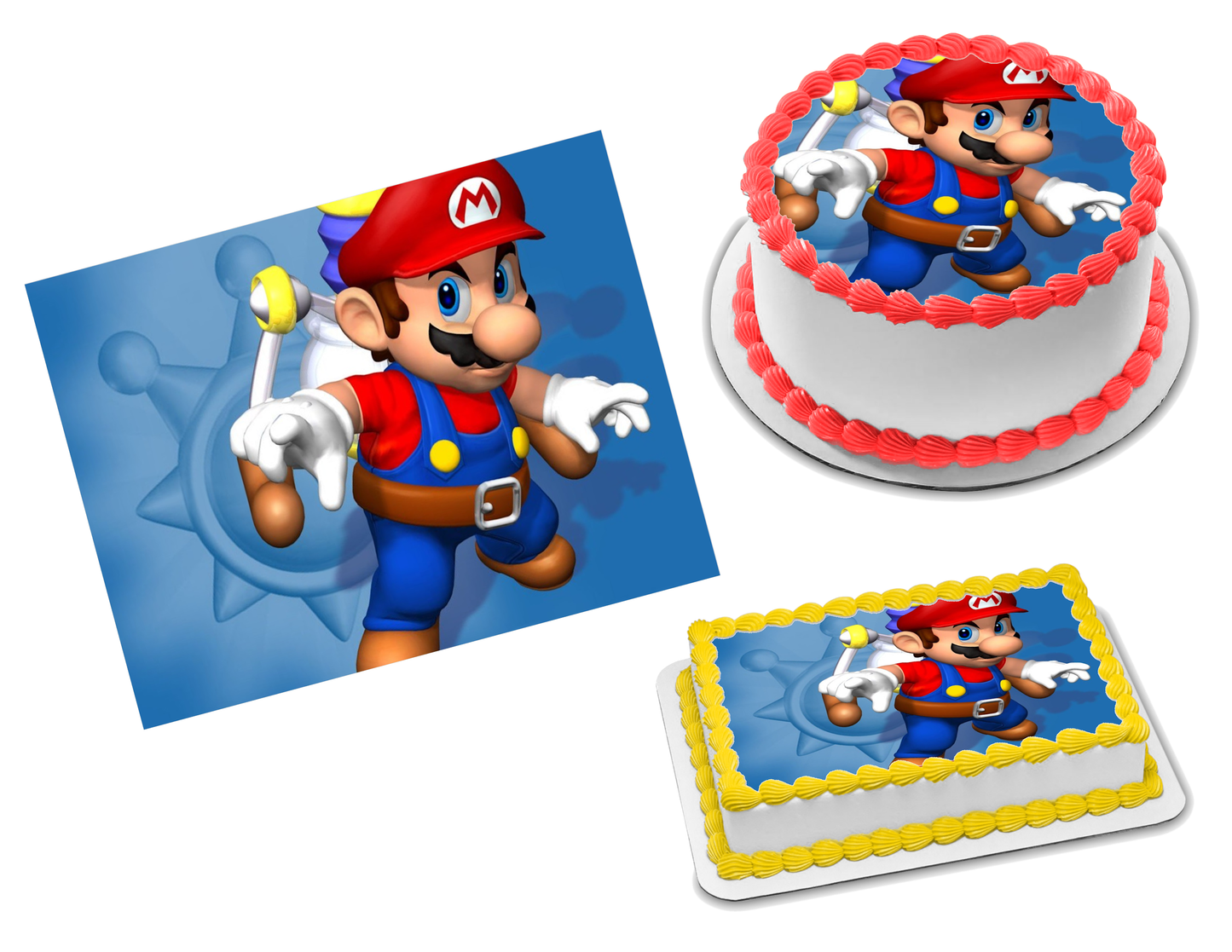 Super Mario Brothers Edible Image Frosting Sheet #20 (70+ sizes)