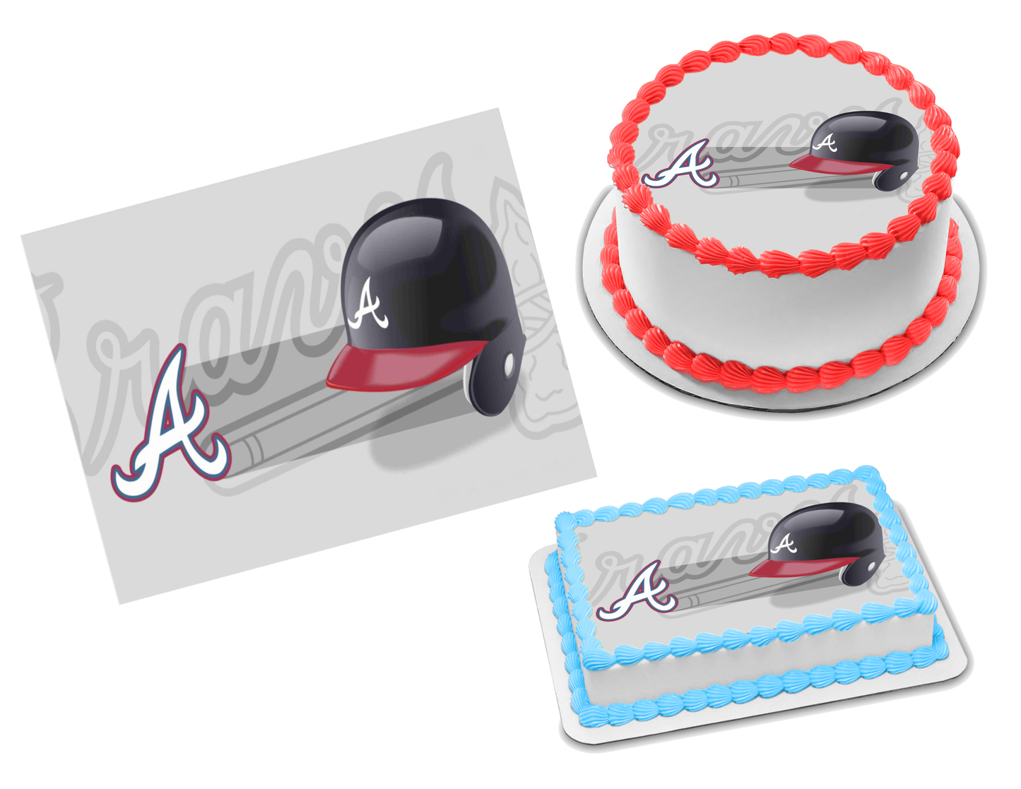 Atlanta Braves Edible Image Frosting Sheet #20 Topper (70+ sizes)