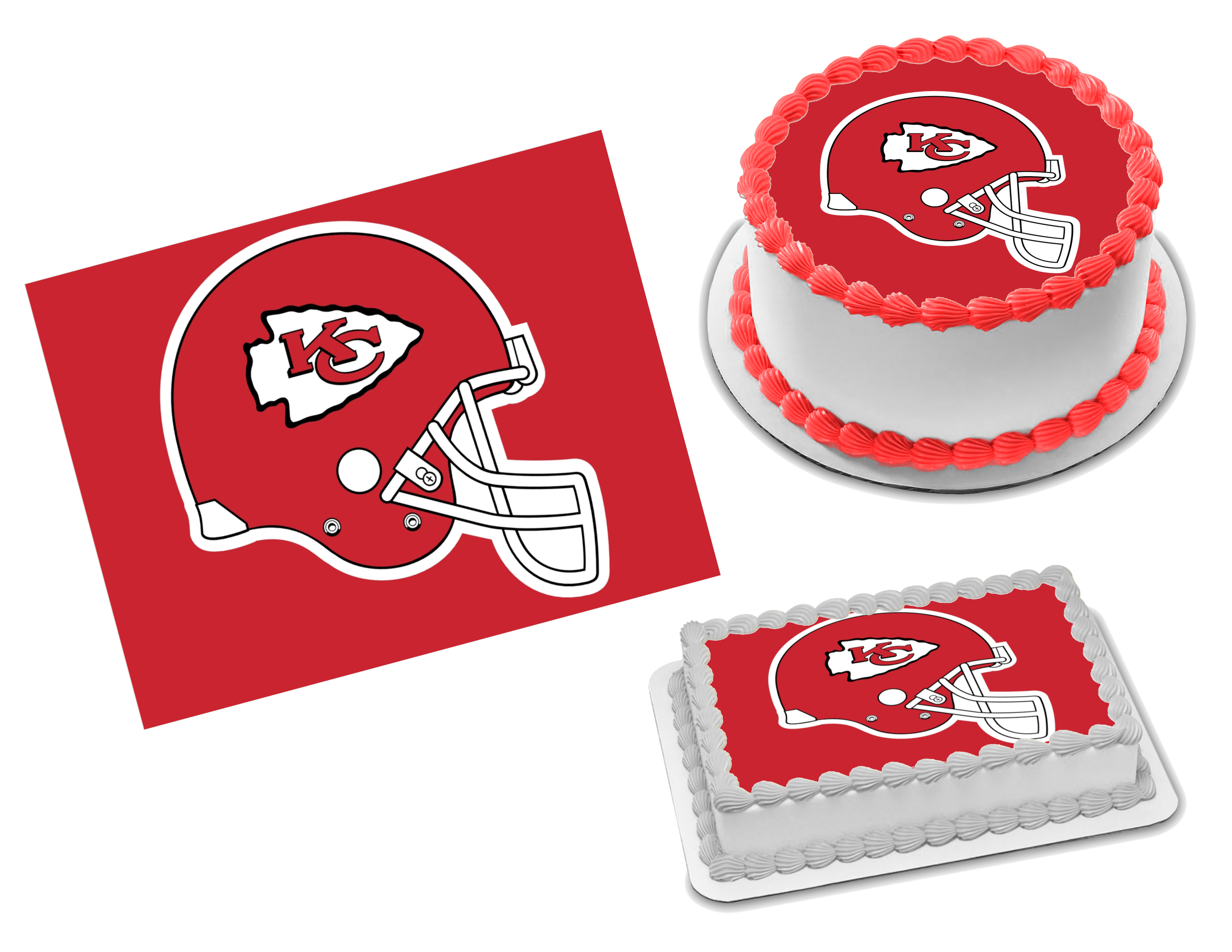 Kansas City Chiefs Edible Image Frosting Sheet #20 (80+ sizes) – Sweet ...