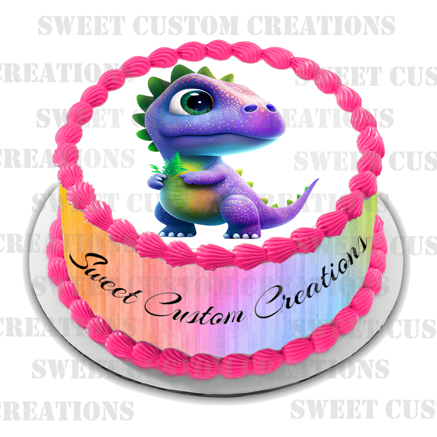 Dinosaur Edible Image Frosting Sheet #21 Topper (70+ sizes)