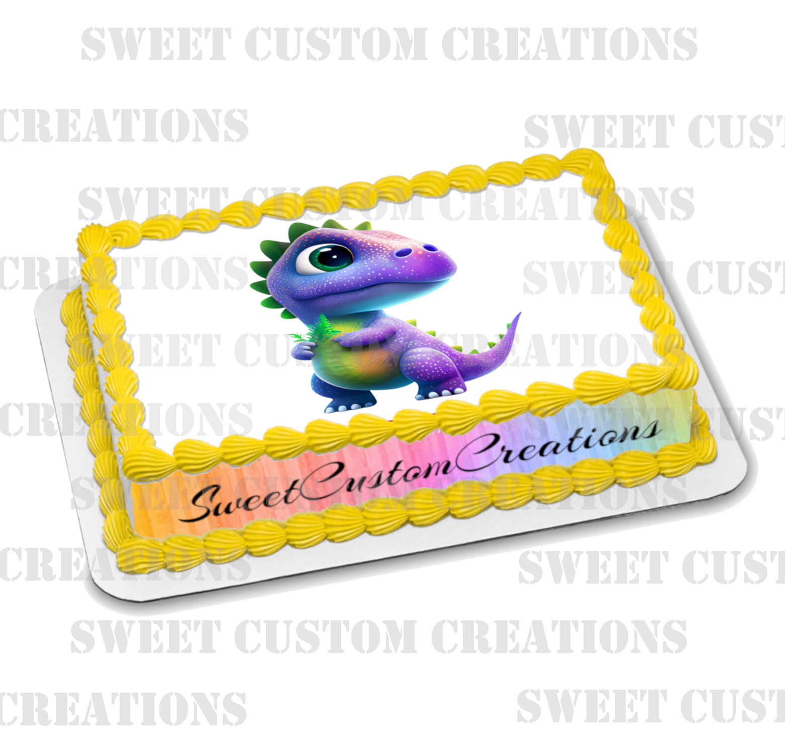 Dinosaur Edible Image Frosting Sheet #21 Topper (70+ sizes)