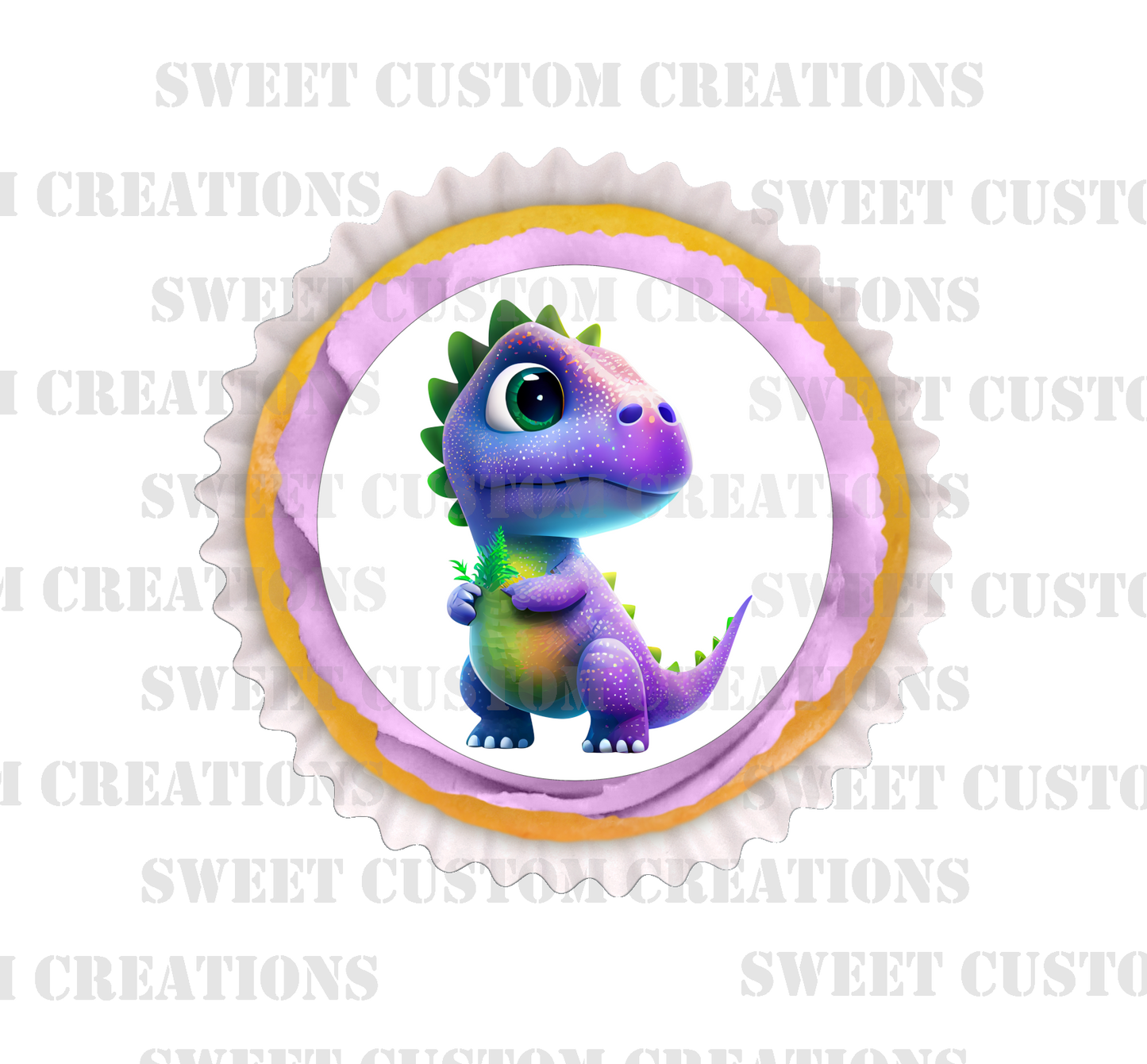 Dinosaur Edible Image Frosting Sheet #21 Topper (70+ sizes)