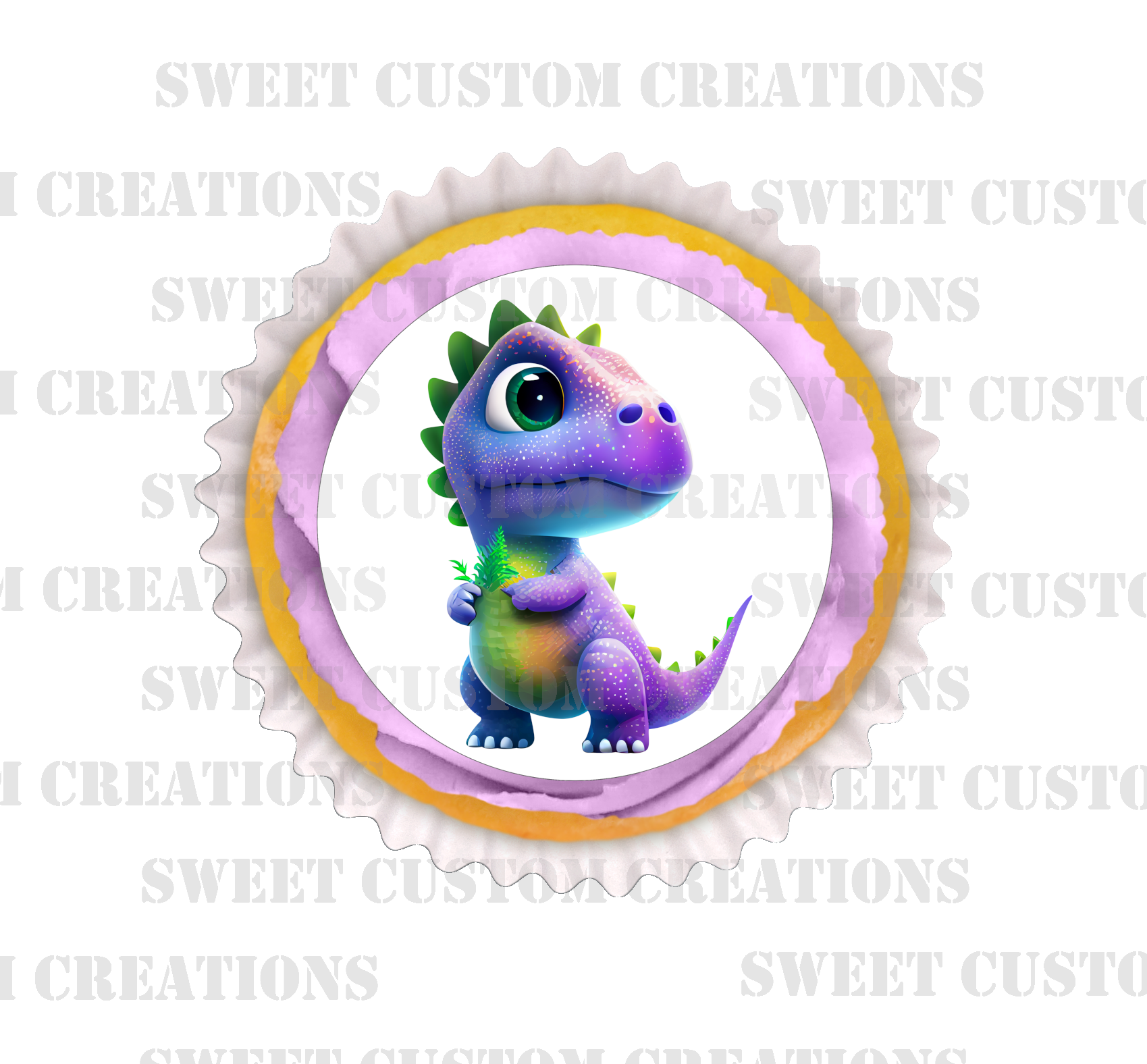 Dinosaur Edible Image Frosting Sheet #21 Topper (70+ sizes)