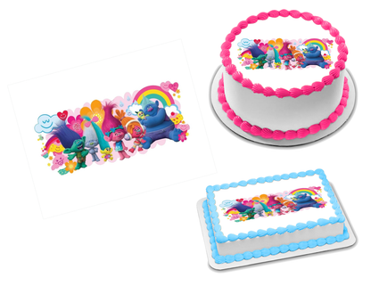 Trolls Edible Image Frosting Sheet #21 (70+ sizes)