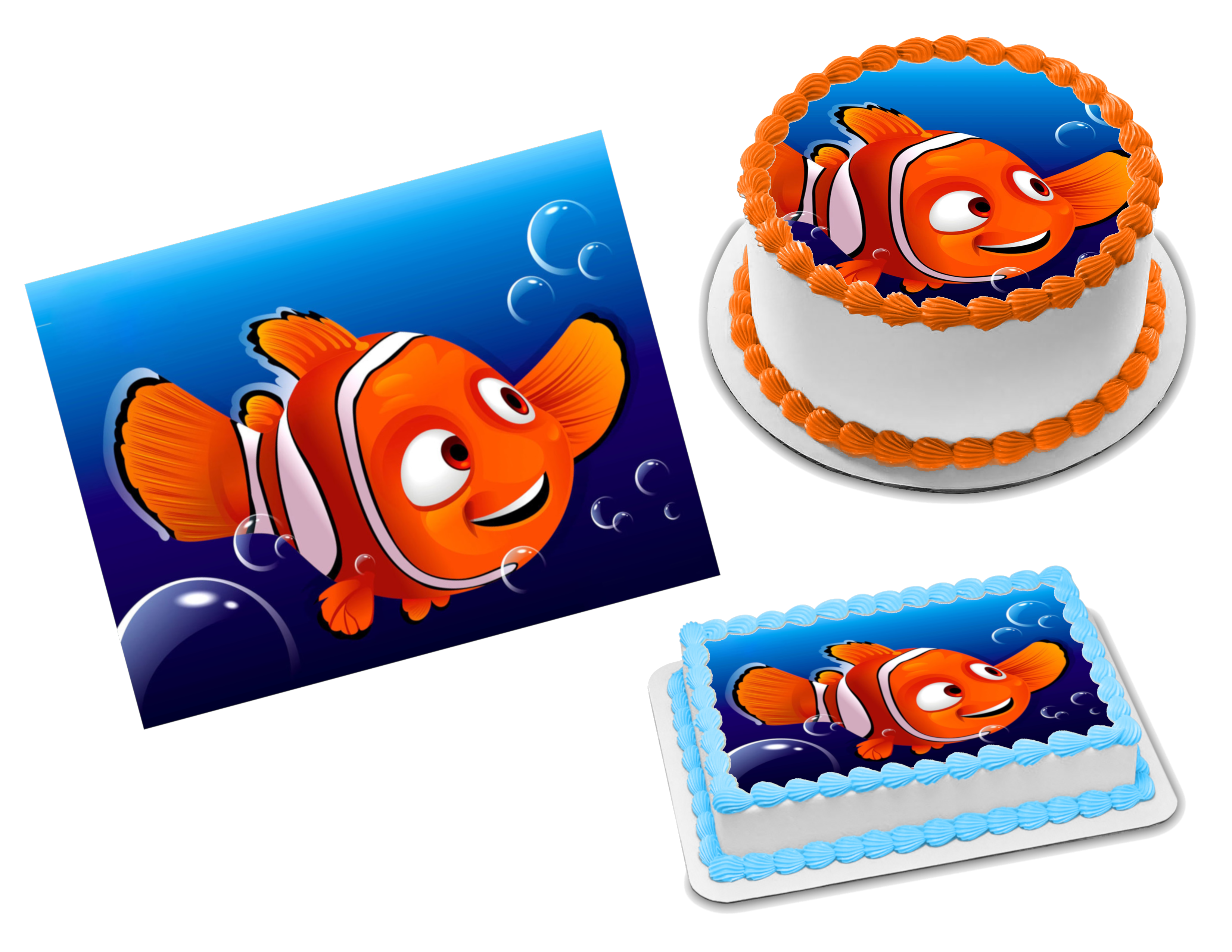 Rosie D. Designs - Finding Nemo custom Edible cake topper! #findingnemo  #findingnemocake #ediblecaketopper | Facebook